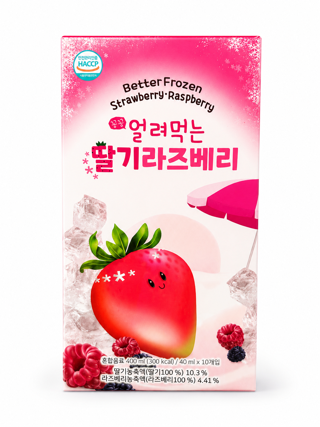 얼려먹는 딸기&라즈베리 스틱(40mlx10입)