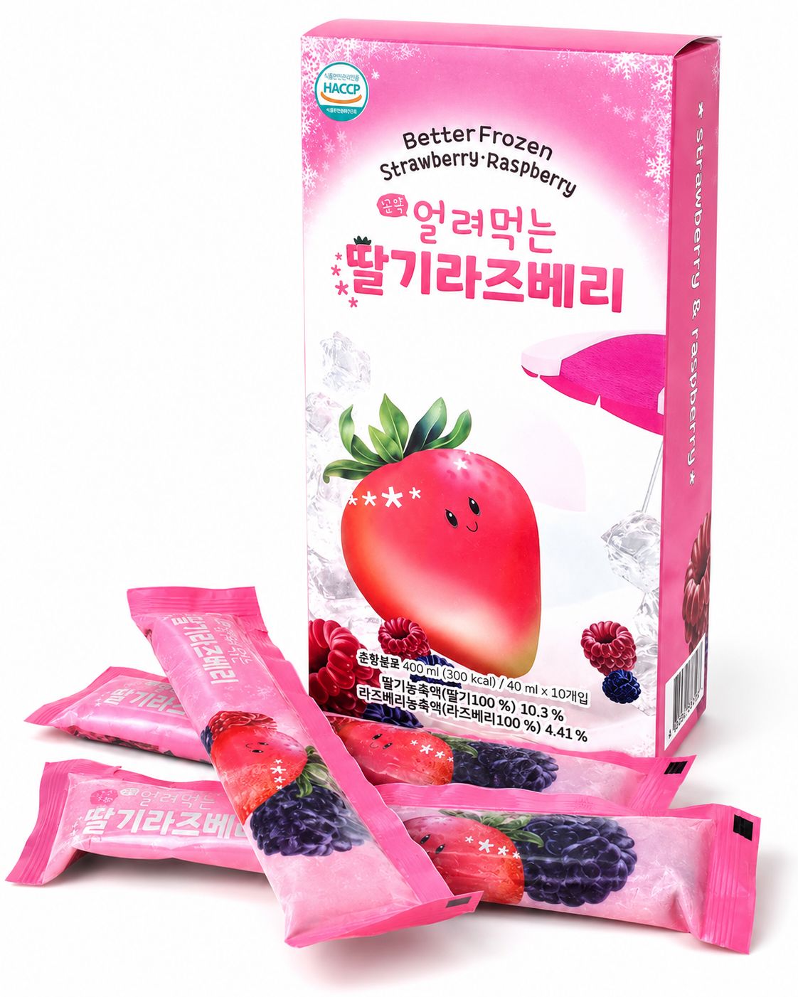 얼려먹는 딸기&라즈베리 스틱(40mlx10입) 대표이미지 섬네일