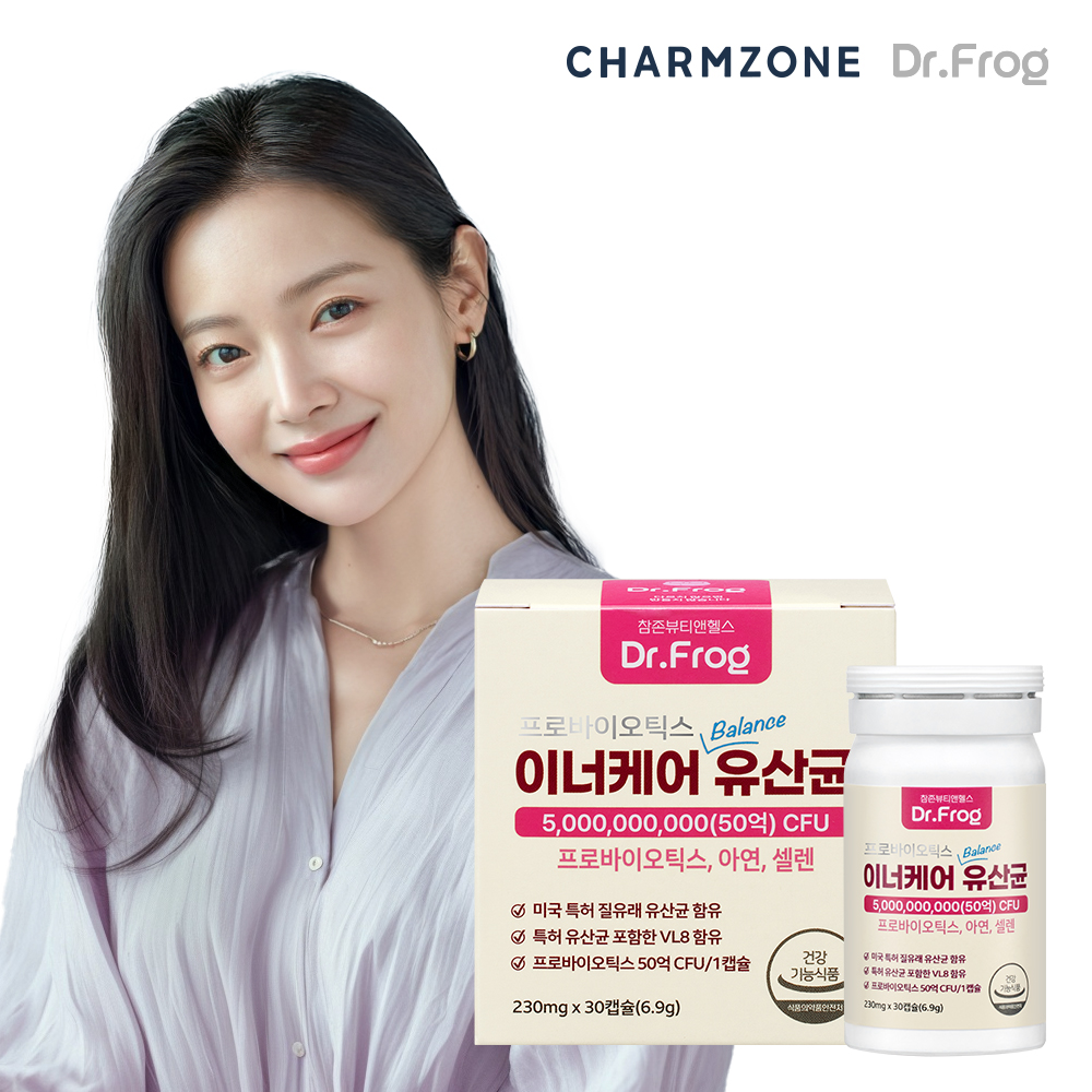 참존 닥터프로그 이너케어 유산균 여성 질 건강 유산균 30캡슐 1개월분