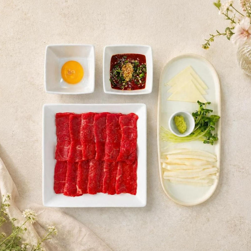 쫄깃한 한우 육사시미 200g (비법소스 포함) [선물정육점]