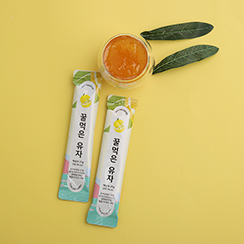 제주 꿀 유자차 스틱 16개입 400g 꿀먹은 유자
