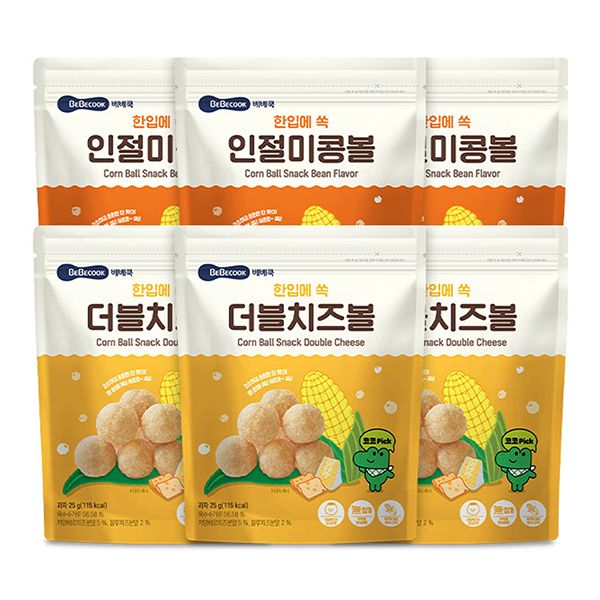 베베쿡 한입에쏙 스낵볼 25g×9입 대표이미지 섬네일