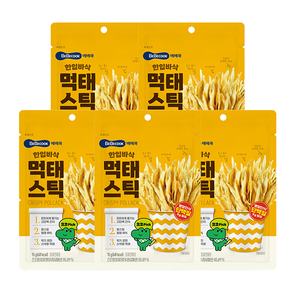 베베쿡 한입바삭 먹태스틱 15gx5개입 대표이미지 섬네일