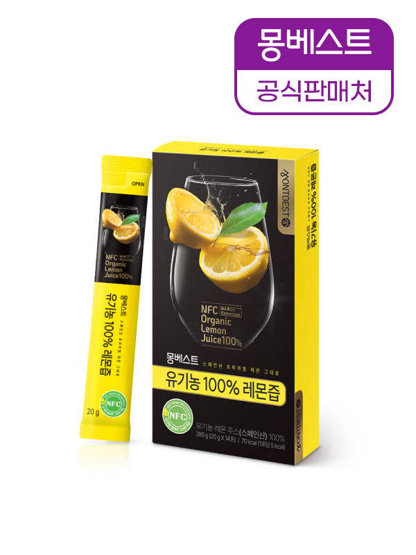 [올레토샷 기획] 몽베스트 유기농 100% 올리브오일 10g 14포 + 레몬즙 20g 14포 + 토마토즙 40g 10포