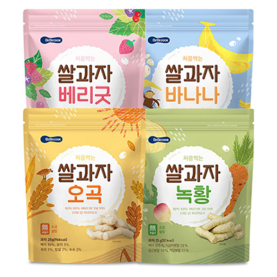 베베쿡 처음먹는 처음먹는 쌀과자 25gx8봉