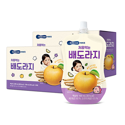 베베쿡 처음먹는 배도라지 100ml 1박스