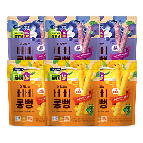 베베쿡 더 맛있는 빼빼롱뻥 40gx6봉 대표이미지 섬네일