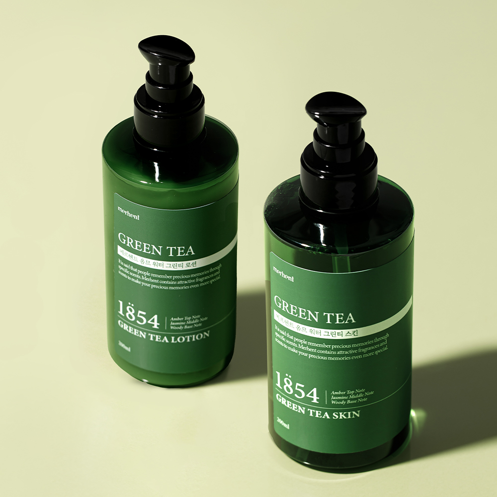 [1+1] 메르헨트 그린티 대용량 스킨+로션 세트 200ml 남자 남성 토너 에멀젼 이멀전