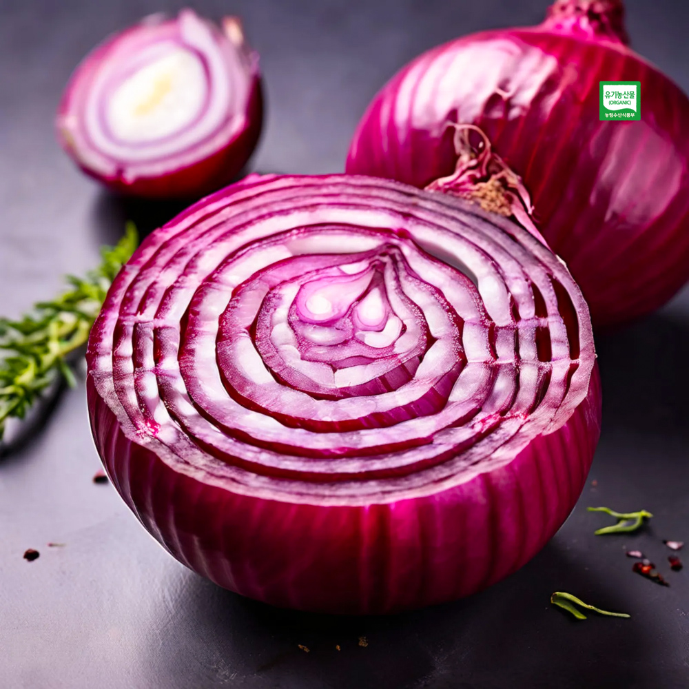 영광산 아삭신선 유기농 자색 적양파 2kg 4kg 10kg