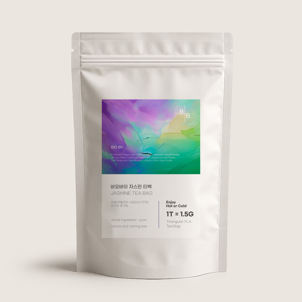 비오바이 더 진한 자스민차 삼각티백 1.5g 50T PLA 생분해 싱글오리진 대표이미지 섬네일
