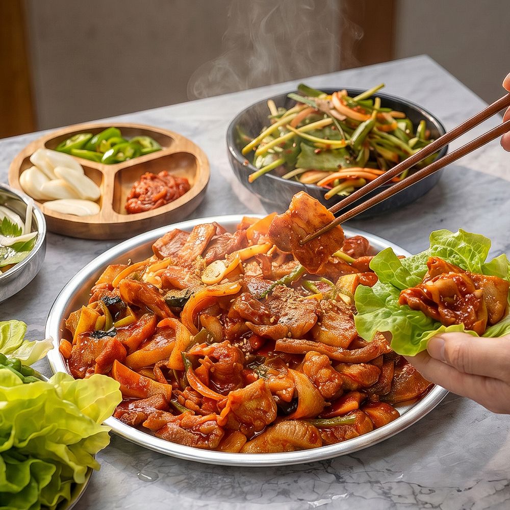 국내산 보성 녹돈 달달 매콤 삼겹불고기 간편조리 1팩 2팩 3팩 (팩 당 300g) 대표이미지 섬네일