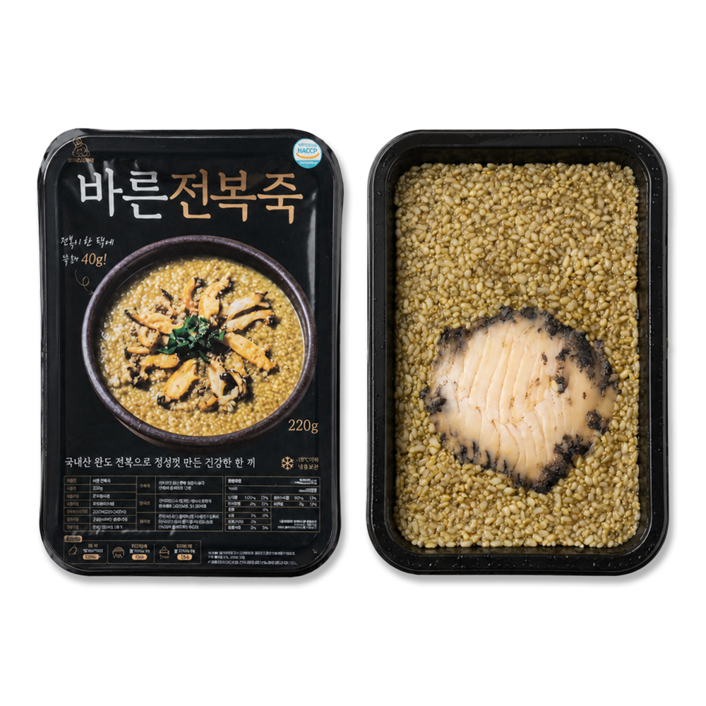 프리미엄 완도 활전복내장죽 220g 국산 간편영양식