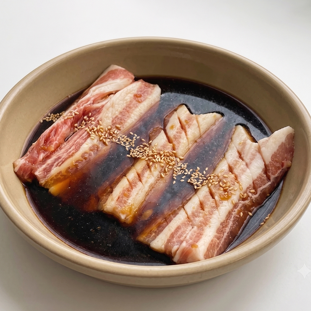 박포갈비 1kg 뼈삼겹 3대 수제 양념 포갈비 돼지갈비