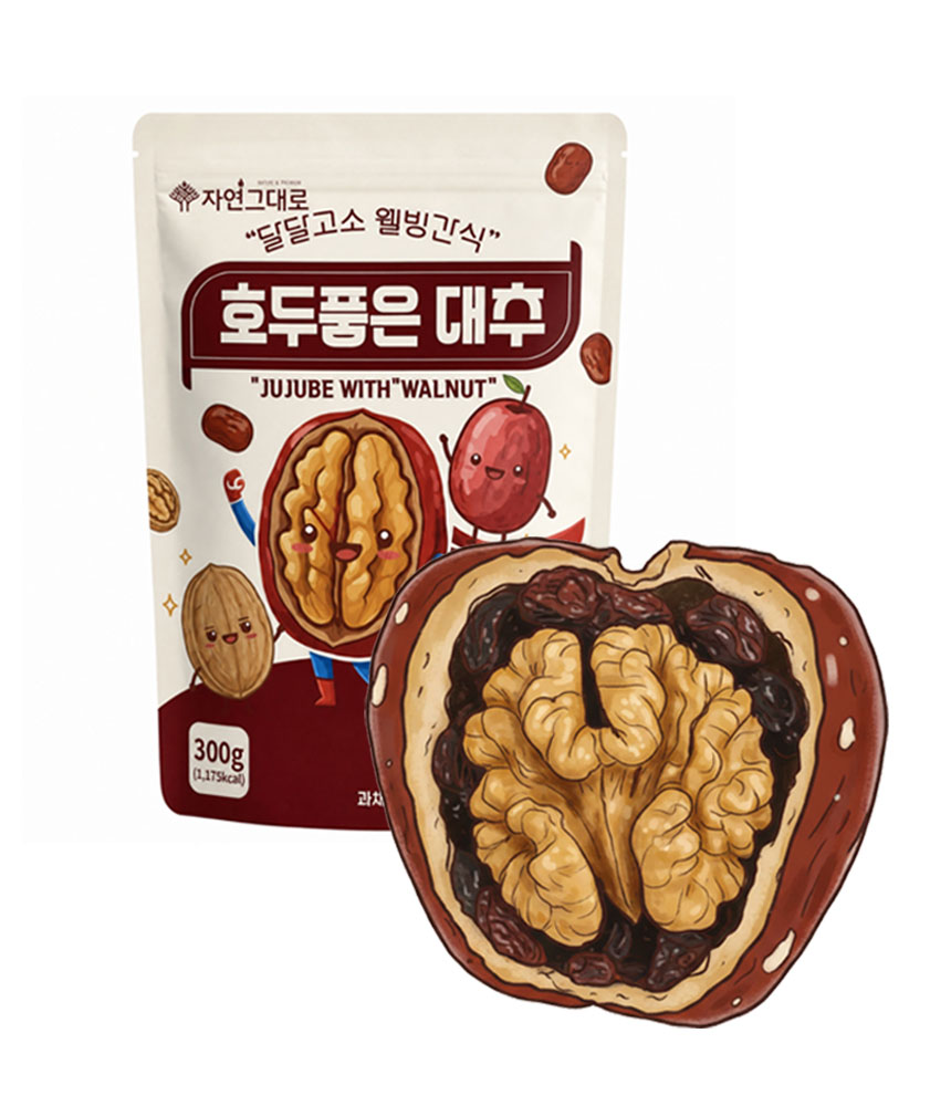 자연그대로 호두 품은 대추 대추호두말이 300g