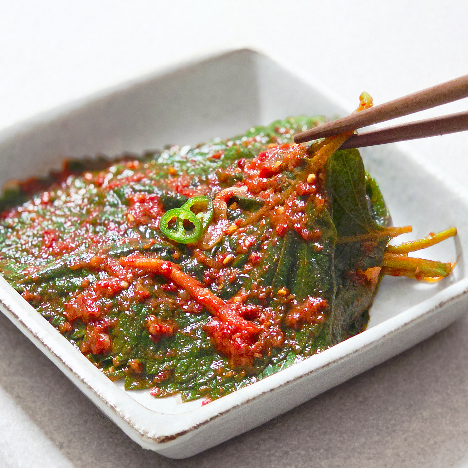 [빛고을김치 이어온] 깻잎김치 500g/1kg