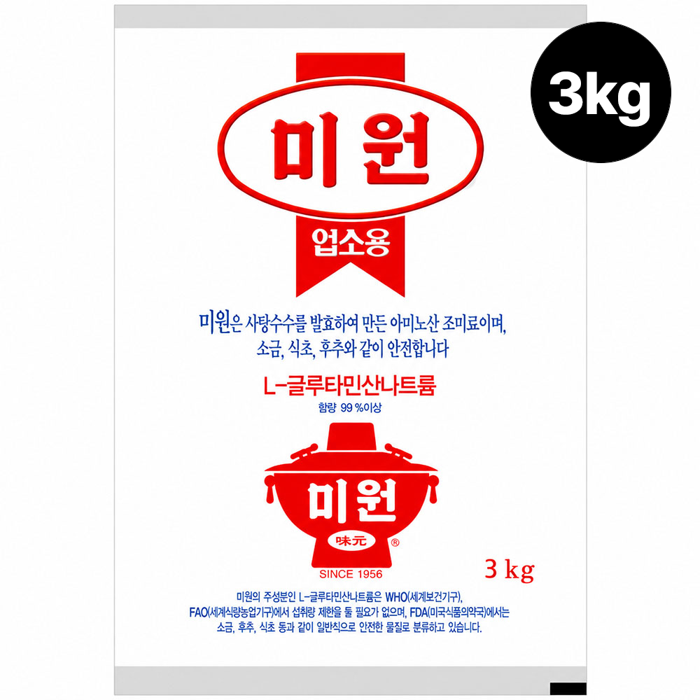 대용량 미원노말 3kg 대표이미지 섬네일