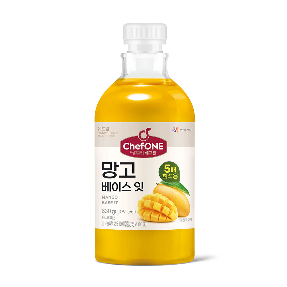 쉐프원 대용량 망고 베이스잇 830g