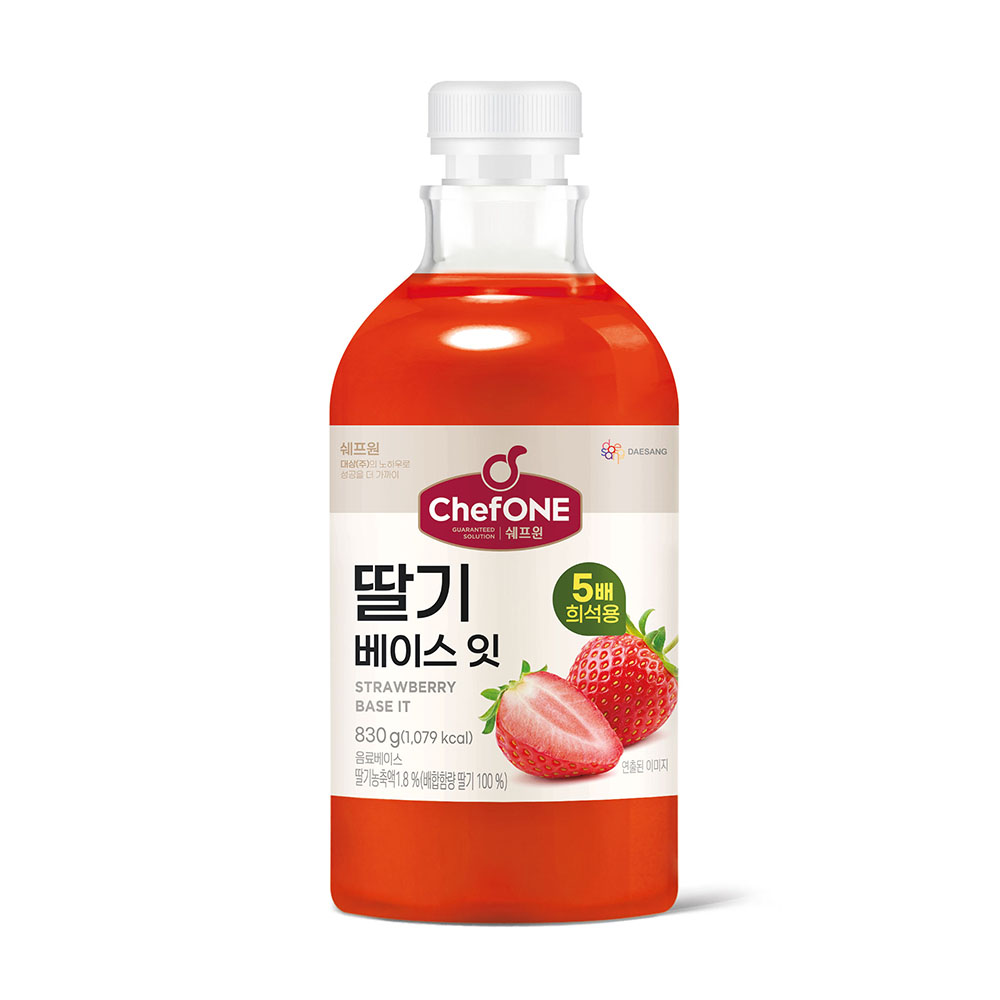 쉐프원 대용량 딸기 베이스잇 830g