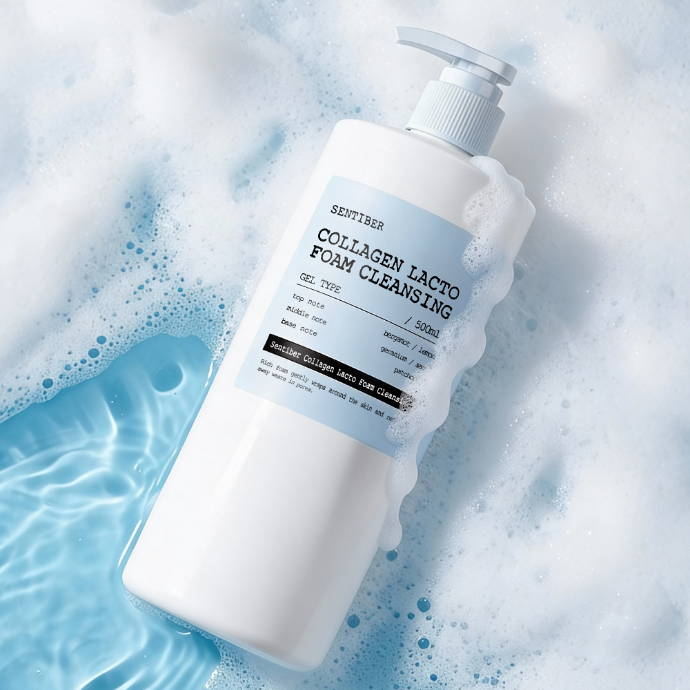 [1+1] 센티베르 콜라겐 락토 대용량 폼클렌징 500ml x 1개 약알칼리 클렌징폼 세안제 폼클렌저 거품