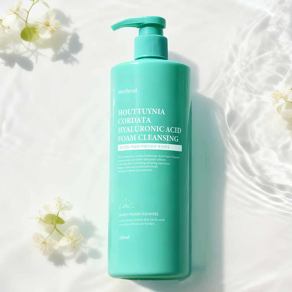 메르헨트 어성초 히알루론산 대용량 폼클렌징 500ml x 1개 약알칼리 클렌징폼 세안제 폼클렌저 거품