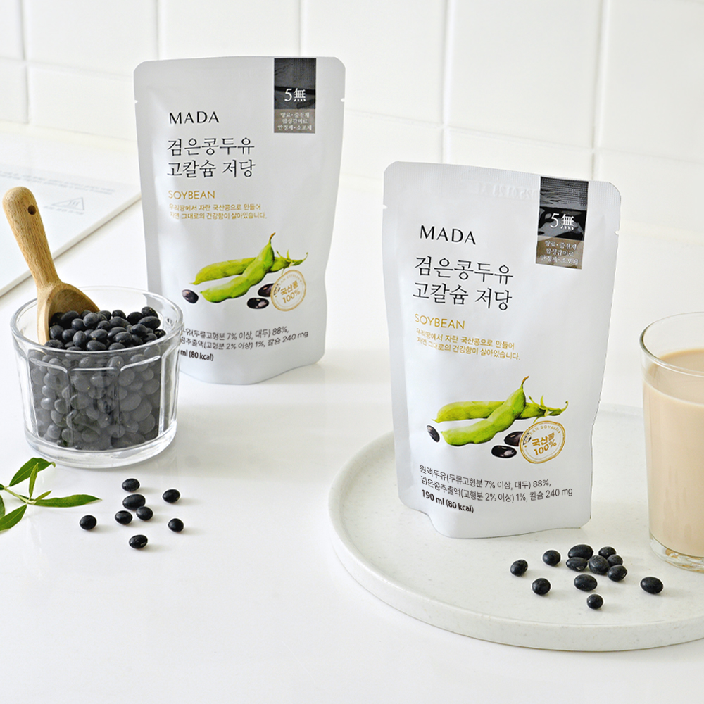 MADA 검은콩두유 고칼슘 저당(190mlx20개입)