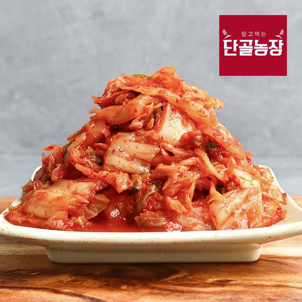 단골농장 국내산 전라도 갓담근 썰은 배추 맛김치 대표이미지 섬네일