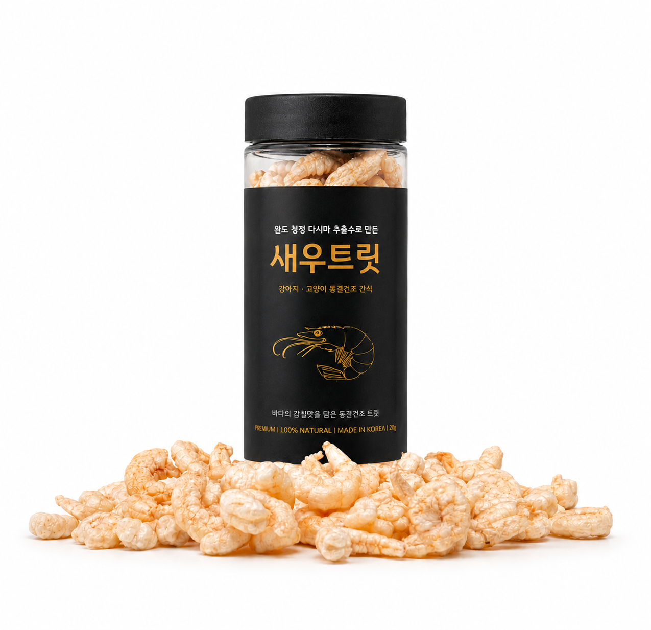 헬시하이펫 프리미엄 반려동물 동결건조 보양식 다시마 새우트릿, 20g, 1개