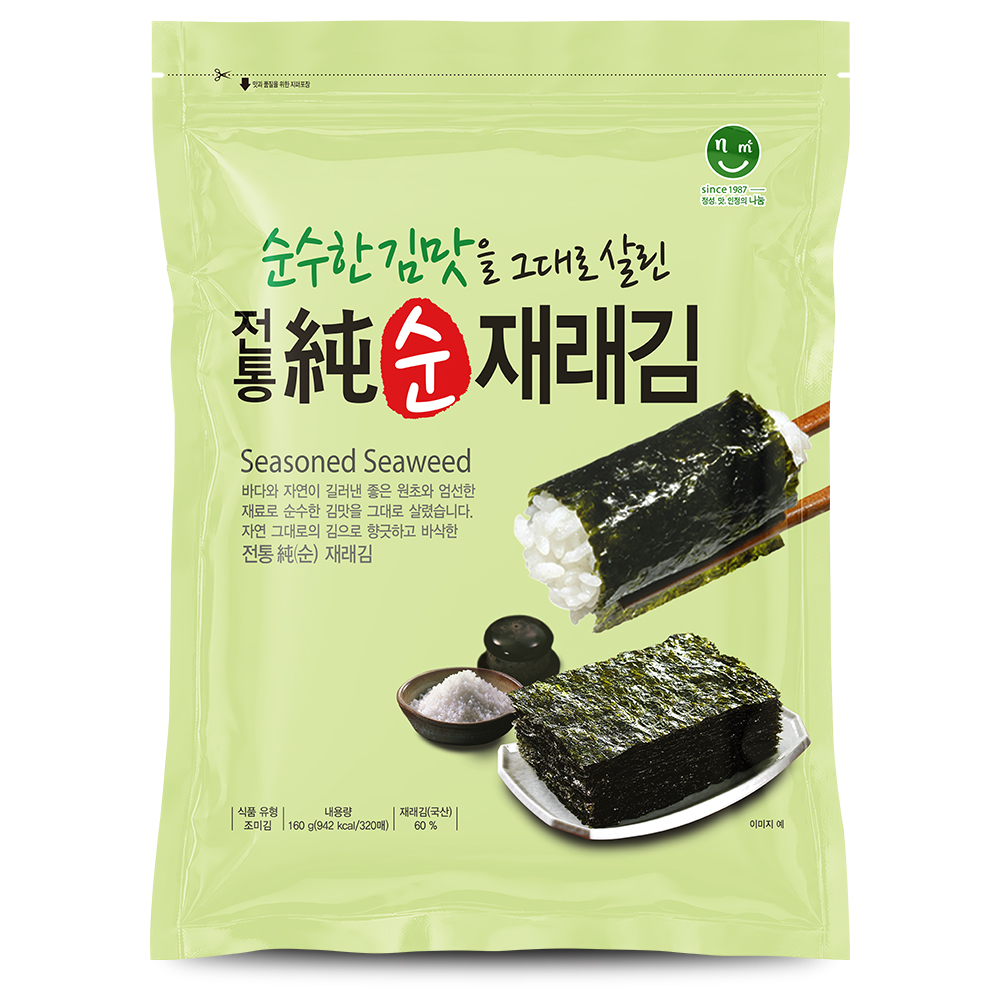 전통순재래김 160g (절지 320매)