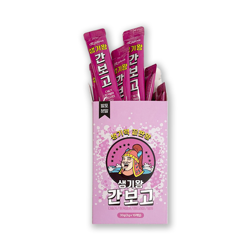 생기왕 간보고 생기력 끝판왕 숙취해소제 발포분말형 스틱형 3g x 10개입