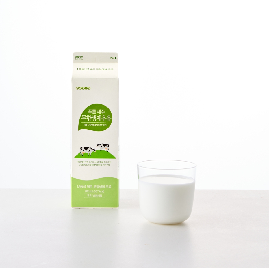 1A 푸른제주 무항생제 우유 (900ml) 대표이미지 섬네일