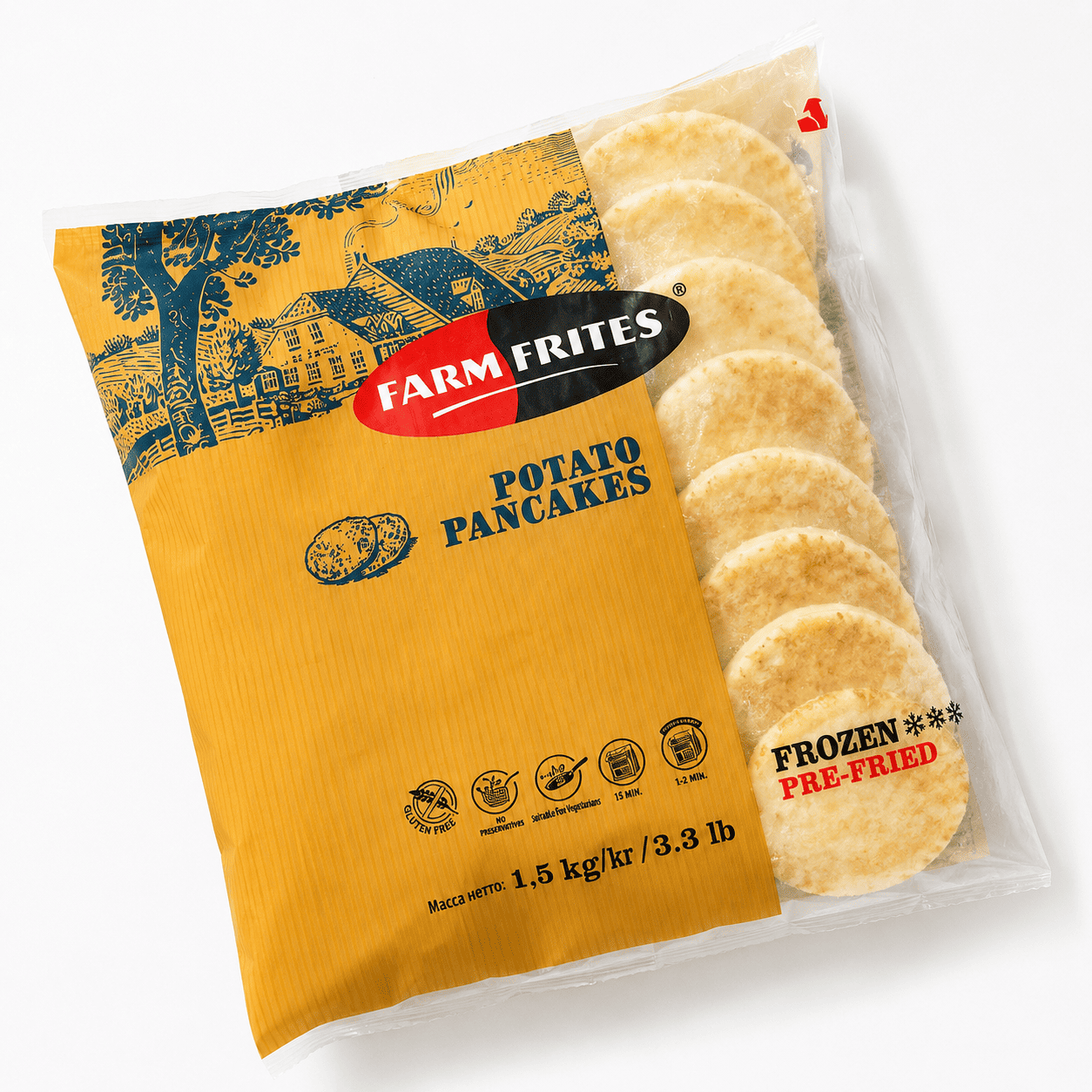 팜프리츠 포테이토 팬케이크 냉동 1.5kg