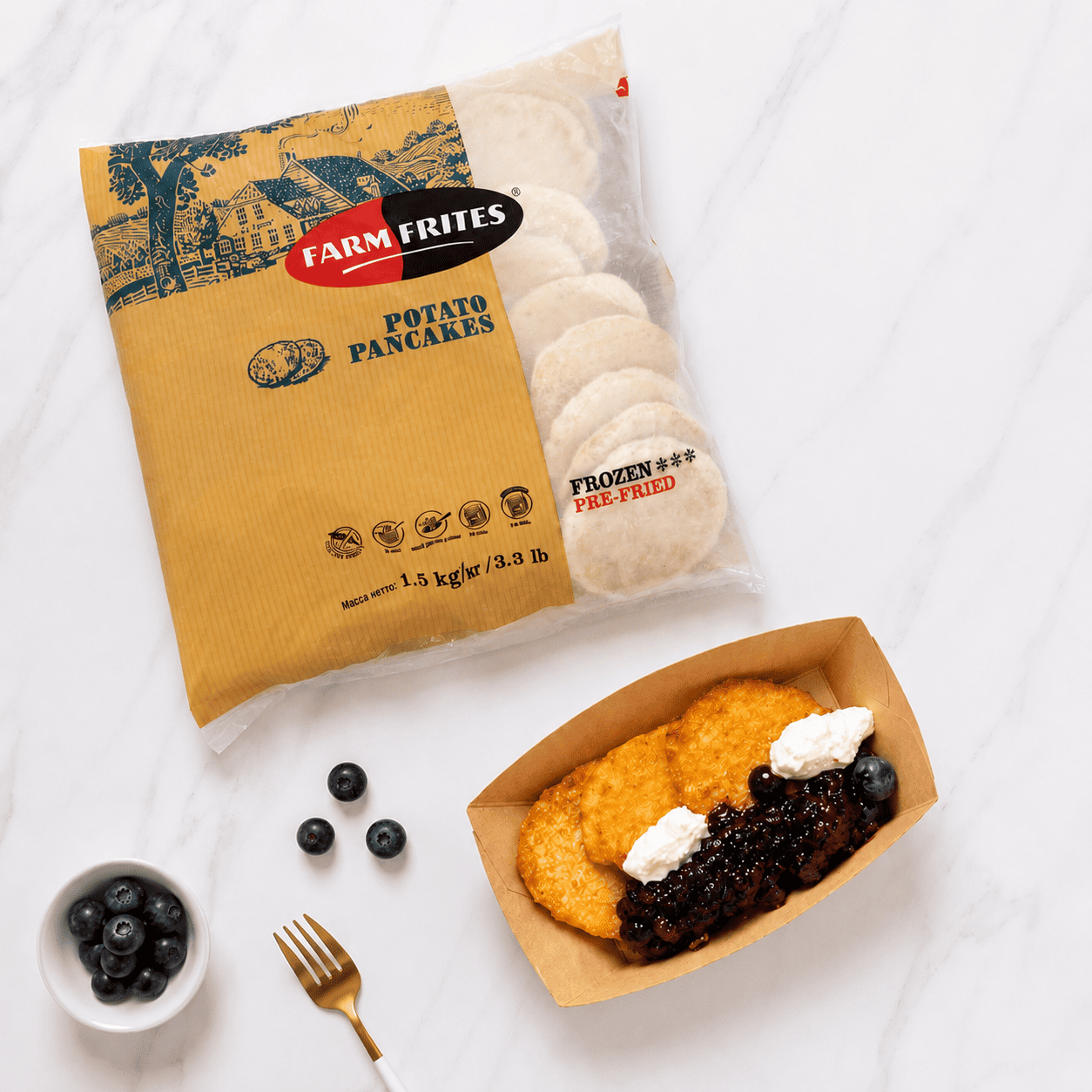 팜프리츠 포테이토 팬케이크 냉동 1.5kg 대표이미지 섬네일