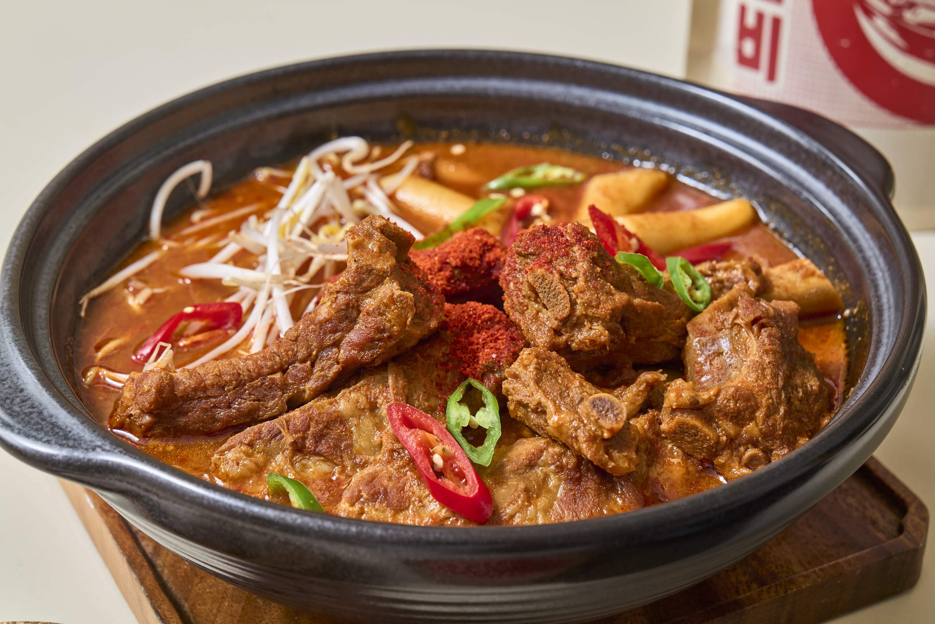 [팔덕식당] 매운 등갈비찜 2인분 1.14kg 대용량(떡사리 / 고춧가루 별도 포함 구성)