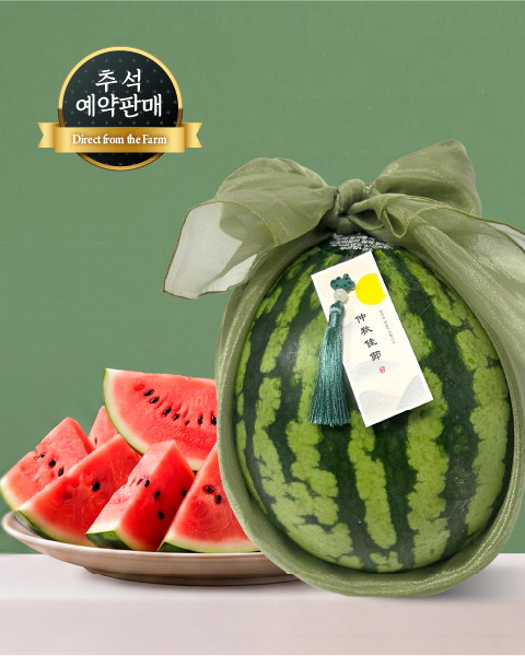 당일수확 선별 고당도 스윗수박 5-9kg