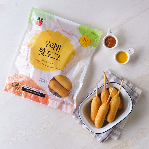 우리밀 핫도그 (500g,냉동)