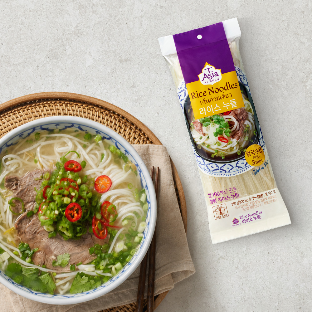 티아시아키친 라이스누들 국물용 (3mm, 250g)