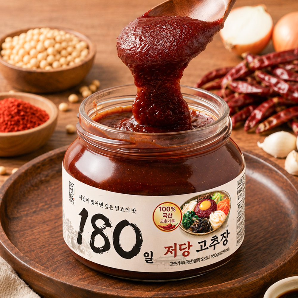 더해담 180일 저당고추장 160g 대표이미지 섬네일