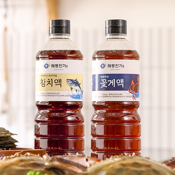[에드워드권] 프리미엄 참치액 1병+꽃게액 1병(병당 1,150g) 대표이미지 섬네일