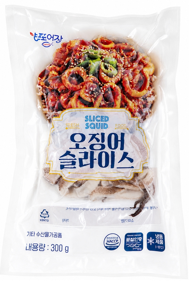 오징어 슬라이스 (300g, 원양산)