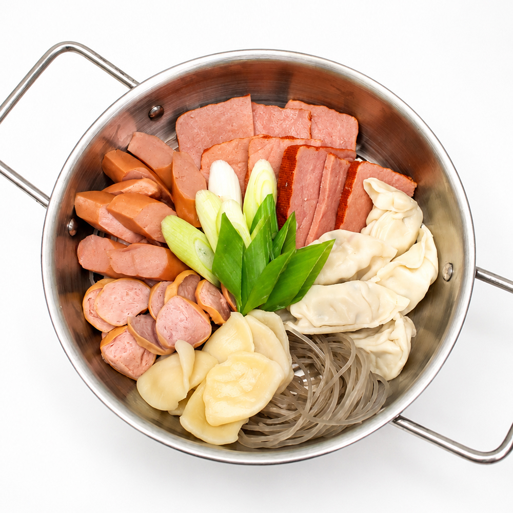 풀잎푸드 햄이 듬뿍 부대전골 500g