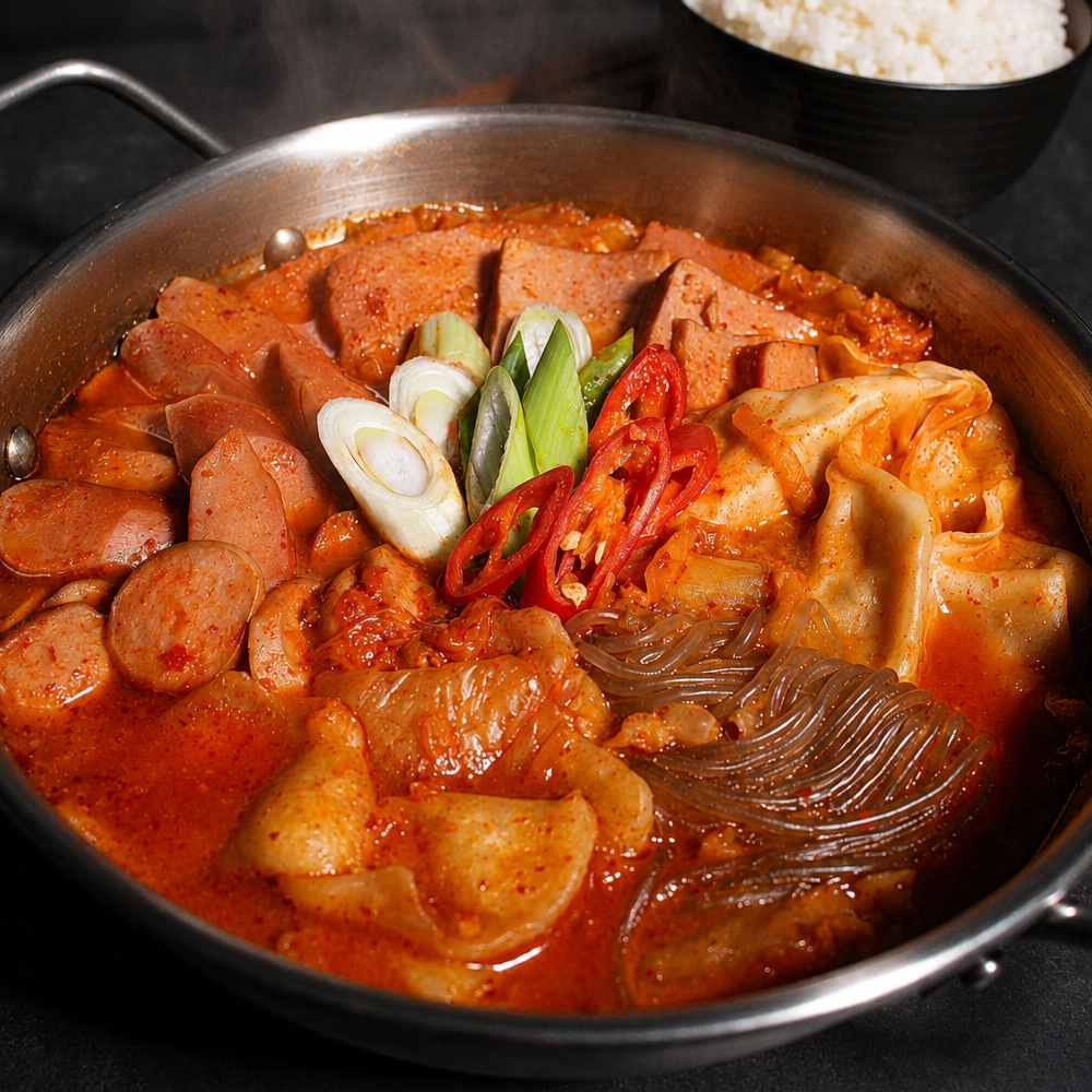 풀잎푸드 햄이 듬뿍 부대전골 500g 대표이미지 섬네일
