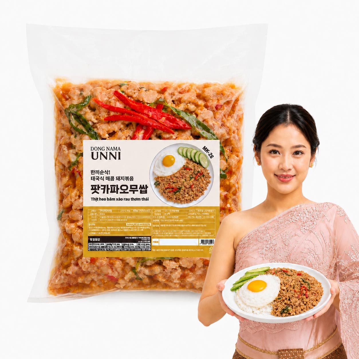 동남아언니 팟카파오무쌉 300g, 1개 대표이미지 섬네일