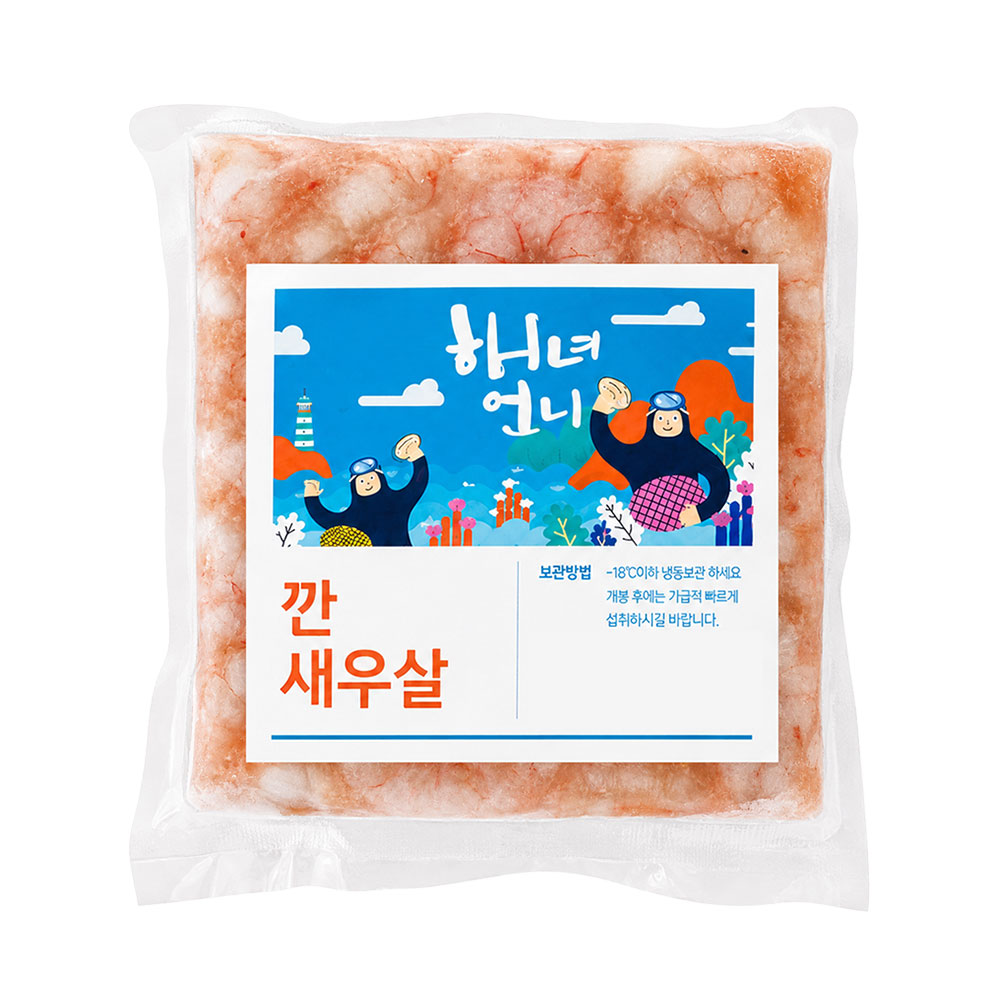 남해 자연산 깐 새우살 500g 국내산 손질완료 급속냉동 산지직송 해녀언니
