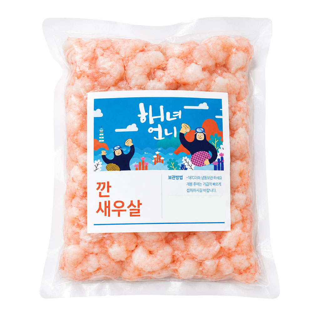 남해 자연산 깐 새우살 500g 국내산 손질완료 급속냉동 산지직송 해녀언니 대표이미지 섬네일