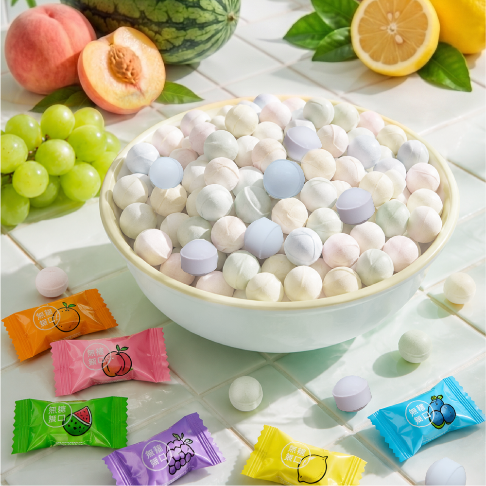 넛두리 무설탕 비타민C 캔디 450g 1kg 과일사탕 알사탕 민트캔디