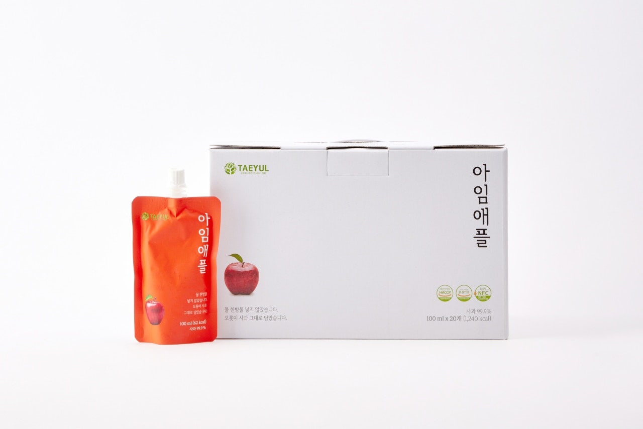 아임애플 NFC 100% 국내산 사과즙 100ml 20개입
