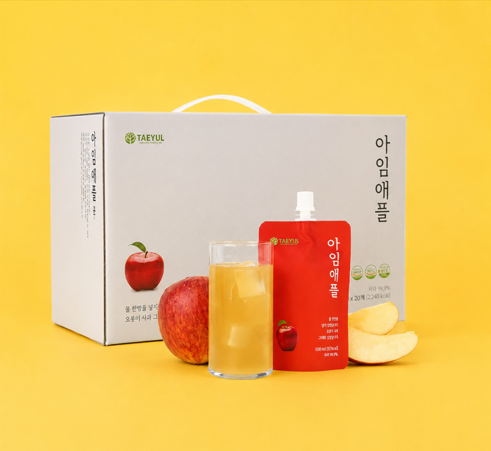 아임애플 NFC 100% 국내산 사과즙 100ml 20개입 대표이미지 섬네일