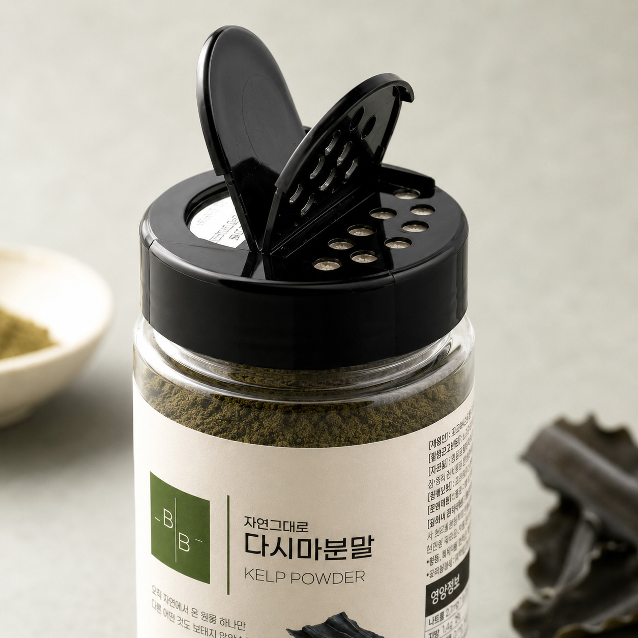 비오바이 국산 다시마분말 150g 1통 천연조미료 다시마가루 국물 육수 찌개 전골