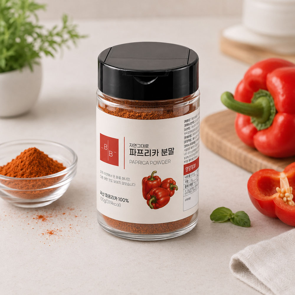 비오바이 국산 파프리카분말 100g 1통 천연조미료 파프리카가루 시즈닝 바비큐