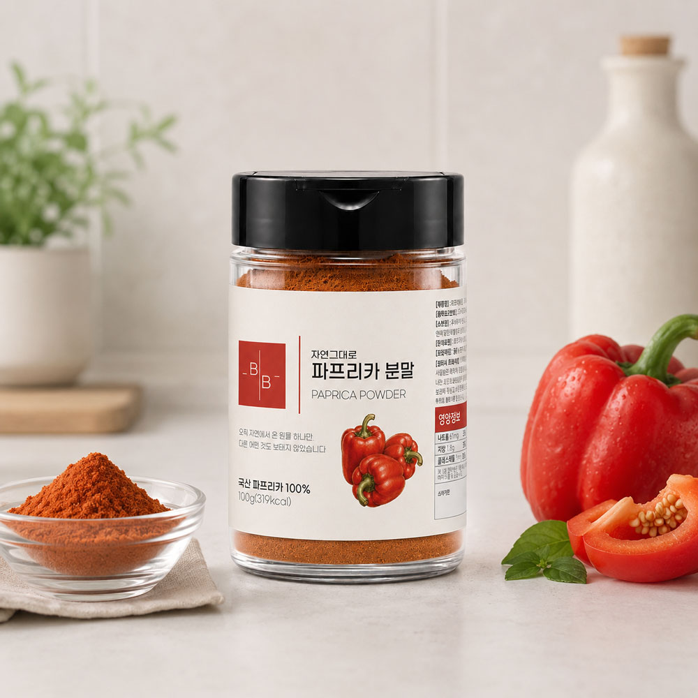 비오바이 국산 파프리카분말 100g 1통 천연조미료 파프리카가루 시즈닝 바비큐